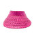 Kids Straw Sun Visor - Pink - Pink