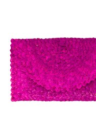 Lizzie Grass Clutch - Azalea Pink - Azalea Pink