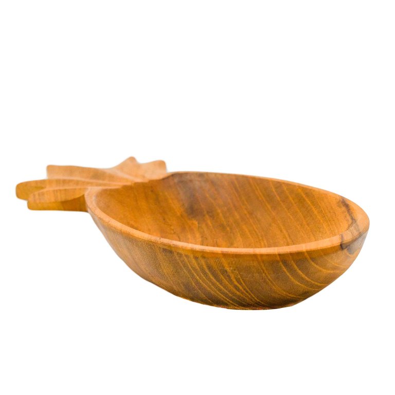 PINEAPPLE TEAK BOWL - POPPY + SAGE