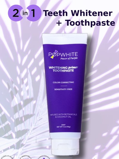 POPWHITE 2-in-1 Teeth Whitener + Toothpaste product