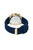 Alexis Sport Women's Gold Tone and Blue Silicone Strap Watch