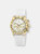 Alexis Sport Women's Gold Tone and White Silicone Strap Watch - White