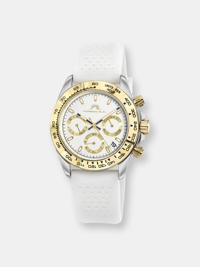 Porsamo Bleu Alexis Sport Women's Two Tone and White Silicone Strap Watch product