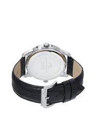 Benedict Men's Two movement Silver and Black Watch, 1161ABEL