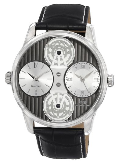 Porsamo Bleu Benedict Men's Two movement Silver and Grey Watch, 1161BBEL product