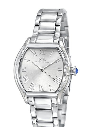 Porsamo Bleu Celine Women's Tonneau Watch, Silver, 1001ACES product