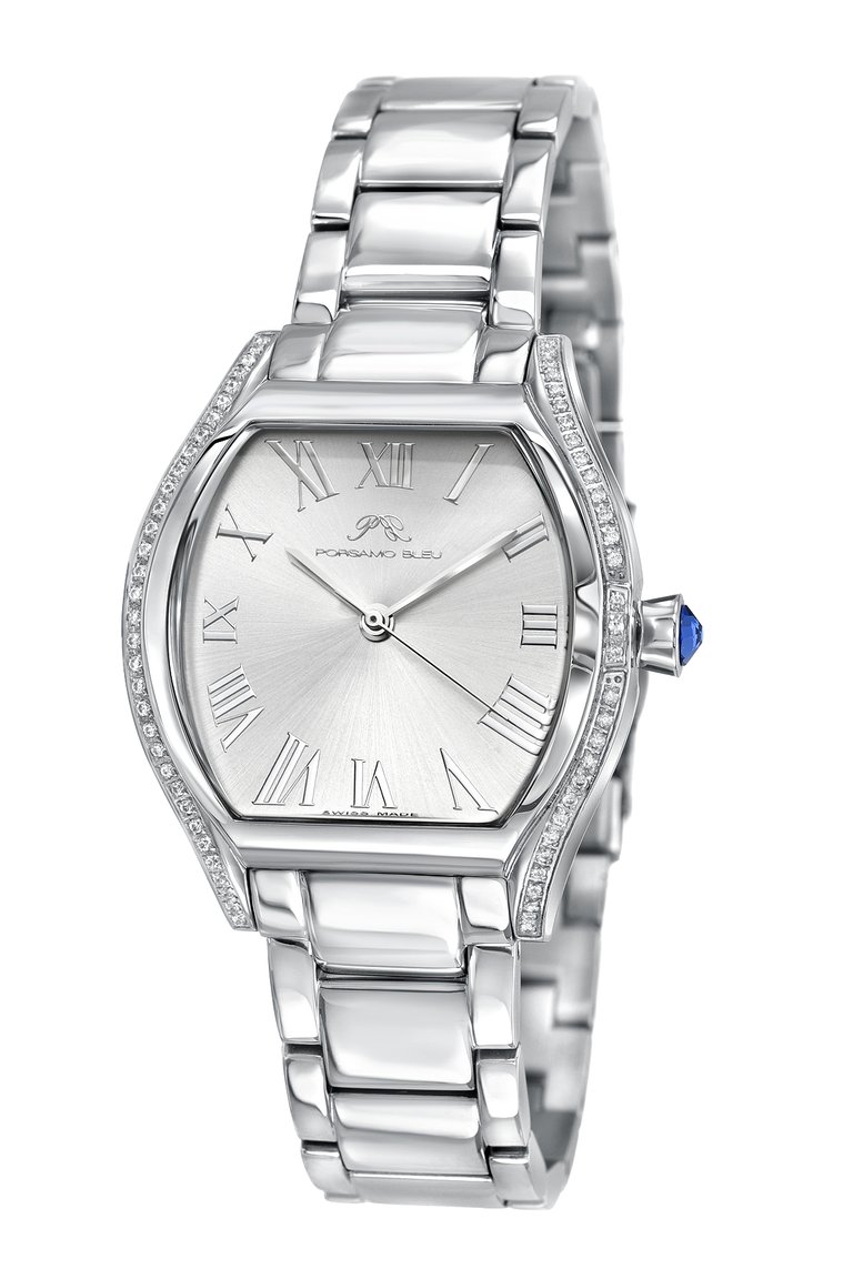 Celine Women's Tonneau Watch, Silver, 1002ACES - Silver