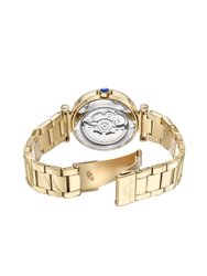 Colette Women's Automatic Goldtone and Blue Bracelet Watch, 1102BCOS