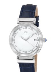 Dahlia Women's Blue Leather Watch, 1051BDAL - Blue