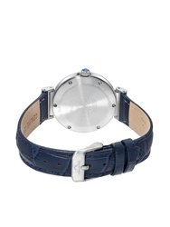 Dahlia Women's Blue Leather Watch, 1051BDAL