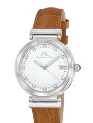 Dahlia Women's Cognac Leather Watch, 1051CDAL - Brown/Cognac