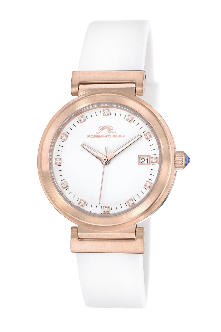 Dahlia Women's White Silicone Watch, 1052CDAR - White