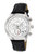Dylan Men's Leather Watch, 871ADYL - Silver