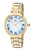 Helena Women's Baby Blue and Goldtone Bracelet watch, 1072BHES