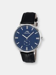 Henry Men's Leather Watch, 842AHEL - Blue