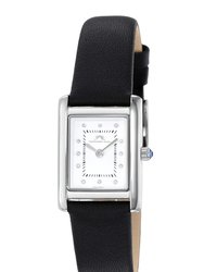 Karolina Women's Diamond Watch with Black Leather Band, 1081AKAL