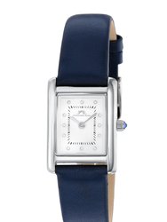 Karolina Women's Diamond Watch with Blue Leather Band, 1081BKAL