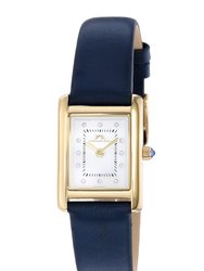 Karolina Women's Diamond Watch with Blue Leather Band, 1082BKAL