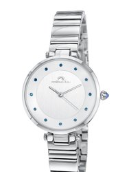 Lilian Women's Blue Topaz Watch, 1061ALIS - Silver