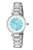 Madison Women's Turquoise Guilloche Dial Watch, 1151DMAS - Turquoise