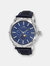 NYCm21 Men's Silver and Blue Moon Phase Watch, 1202ANYL - Blue