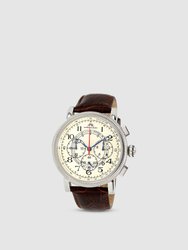 Phileas Men's Leather Watch, 471APHL - Brown