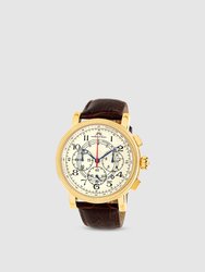 Phileas Men's Leather Watch, 471BPHL - Brown