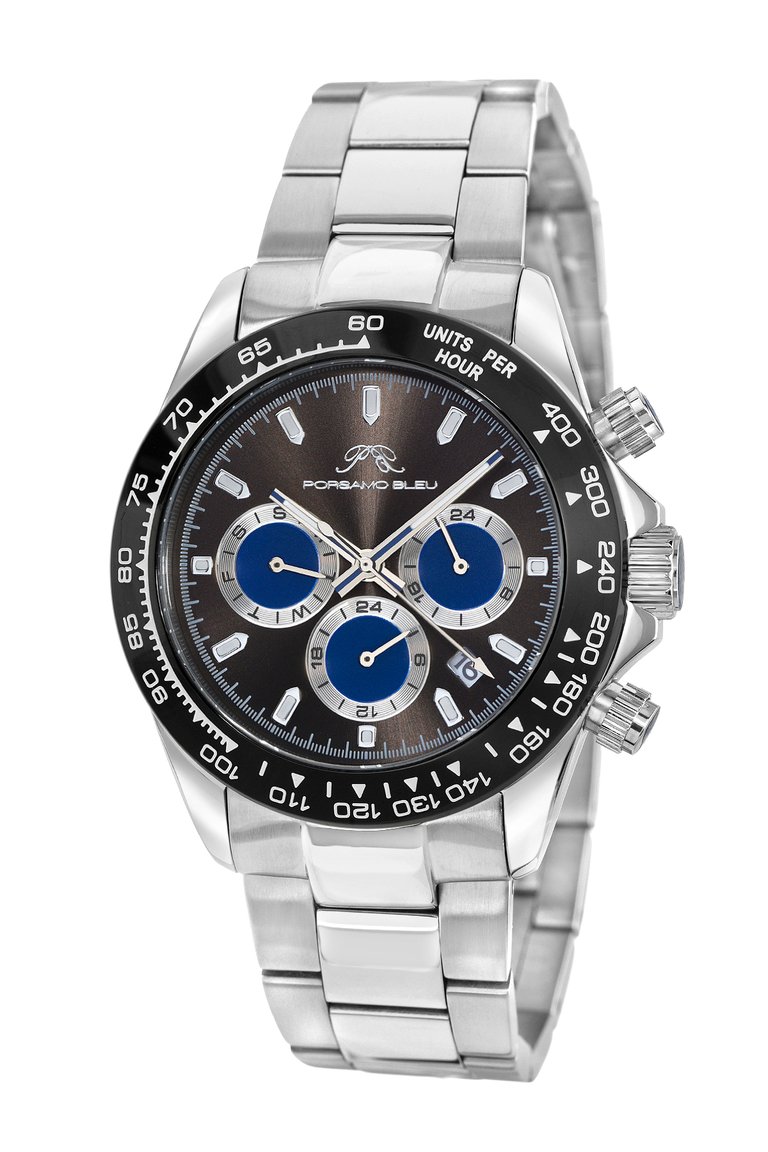 Preston Men's Bracelet Watch, 1032CPRS - Silver