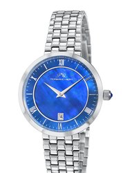 Priscilla Women's Mother of Pearl Dial Watch, 932APRS - Silver