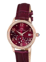 Ruby Women's Merlot Crystal Watch, 1141ERUL - Purple