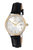 Ruby Women's Two-tone Crystal Watch, 1141BRUL - Black