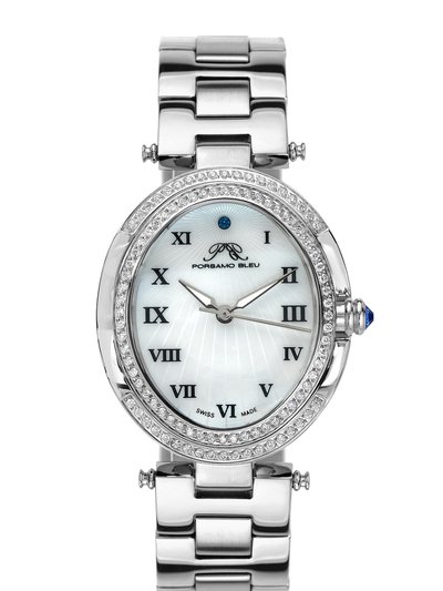 Porsamo Bleu South Sea Oval Crystal Women's Bracelet Watch, 106ESSO product