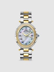 South Sea Oval Crystal Women's Bracelet Watch, 106FSSO - Gold