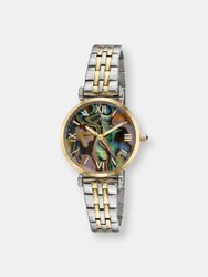 Sylvie Women's Abalone Dial Bracelet Watch - Gold