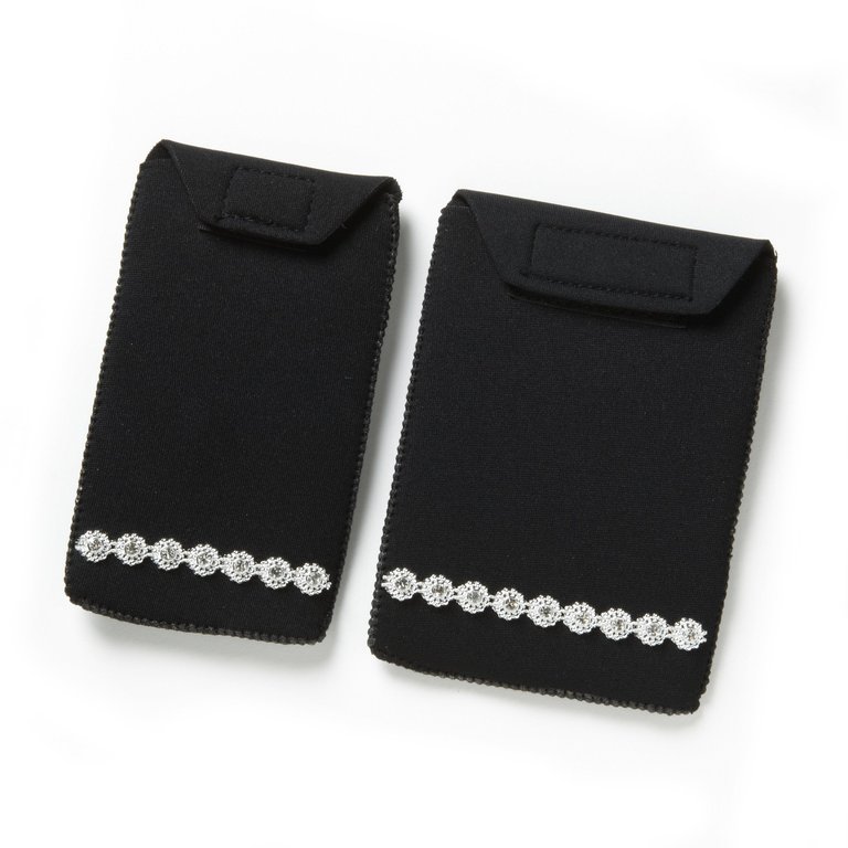 *bling!* Accessory Pockets ~ works with any PortaPocket band, or on your own belt, too! - Black
