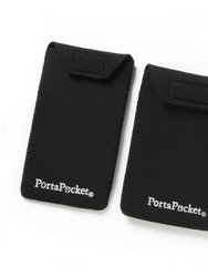 PortaPocket Accessory Pockets ~ fits passports and small cellphones - Black