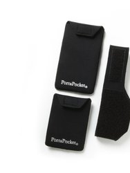 PortaPocket Essentials+ Kit ~ best selling 3-pc wearable wallet keeps ID & credit cards safe - Beige
