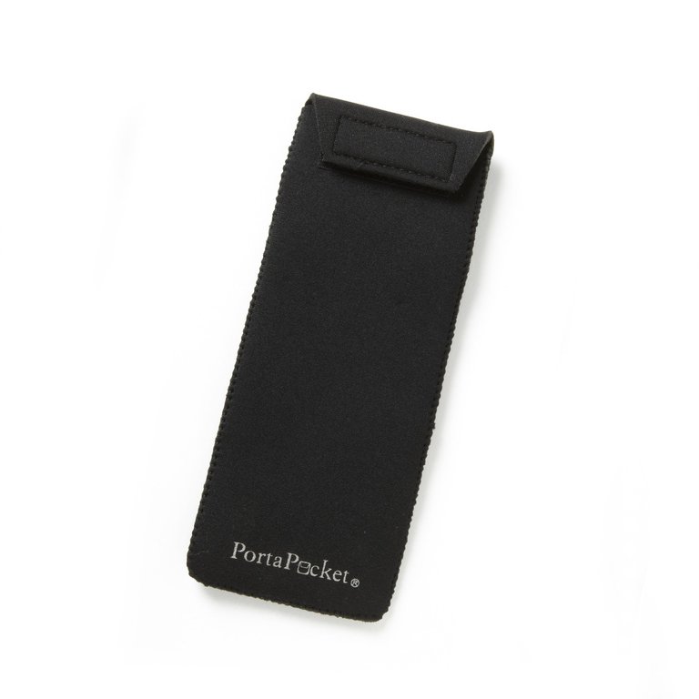 PortaPocket Tall Pocket ~ fits sunglasses & EpiPens (wear it on our belt or yours!) - Black