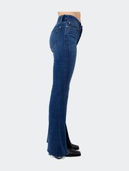 Jolene Mid Rise Flare In Vera Wash