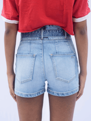 Penny Paperbag Short in Eden Wash