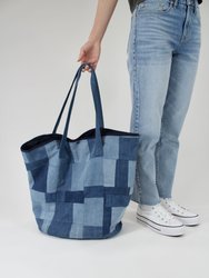 Scrapwork Tote Bag - Blue