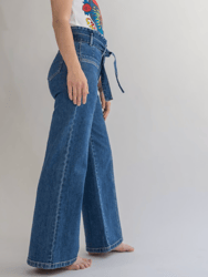 The Penny Paperbag Denim Jeans - Laguna