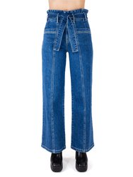 The Penny Paperbag Denim Jeans - Laguna