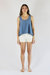 Wabi Sabi Crop Tank - Medium Wash