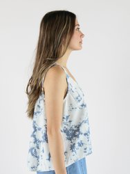 Wabi Sabi Crop Tank - Sky Wash