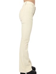 Wanderer High Rise Corduroy Flare in Cream