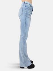 Wanderer High Rise Flare in Gracie Wash