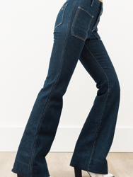 Wanderer High Rise Flare in Rinse Wash