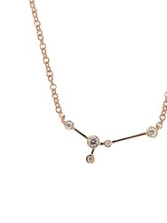 Cancer Zodiac Necklace | 1.60GMS .20CT - Rose Gold Diamond
