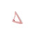 Mini Diamond Triangle Hoop | .8GMS .05CT | Single - Rose Gold Diamond